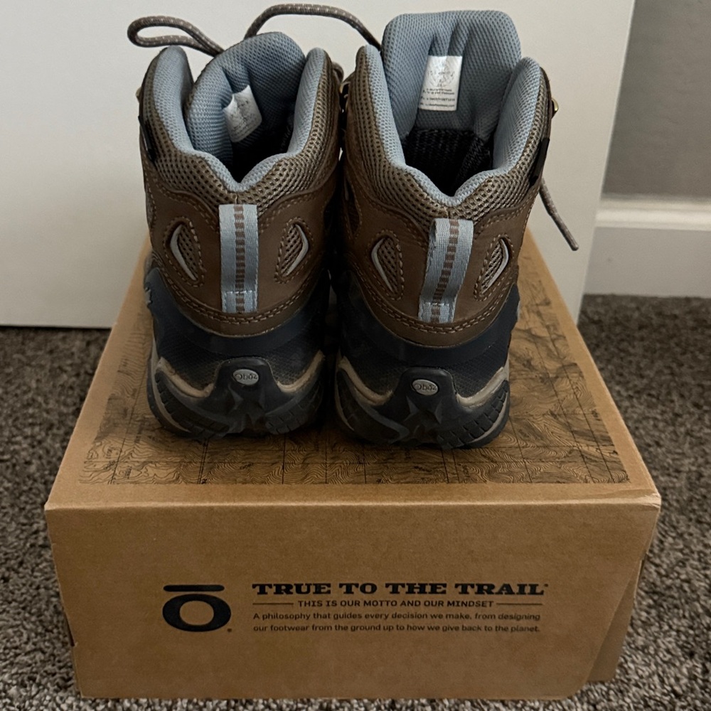Oboz Sawtooth X Mid Waterproof Women's Hiking Boots Size 7.5 Brown - Picture 3 of 5